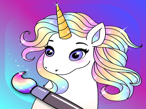 animated glitter coloring book my little unicorn play free game